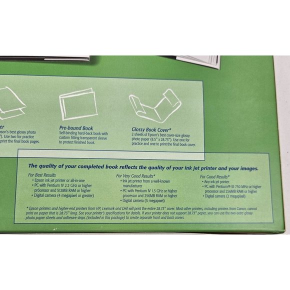 Epson StoryTeller Photo Book Creator 8x10 20 Page Book Digital Kit Glossy - Picture 5 of 10